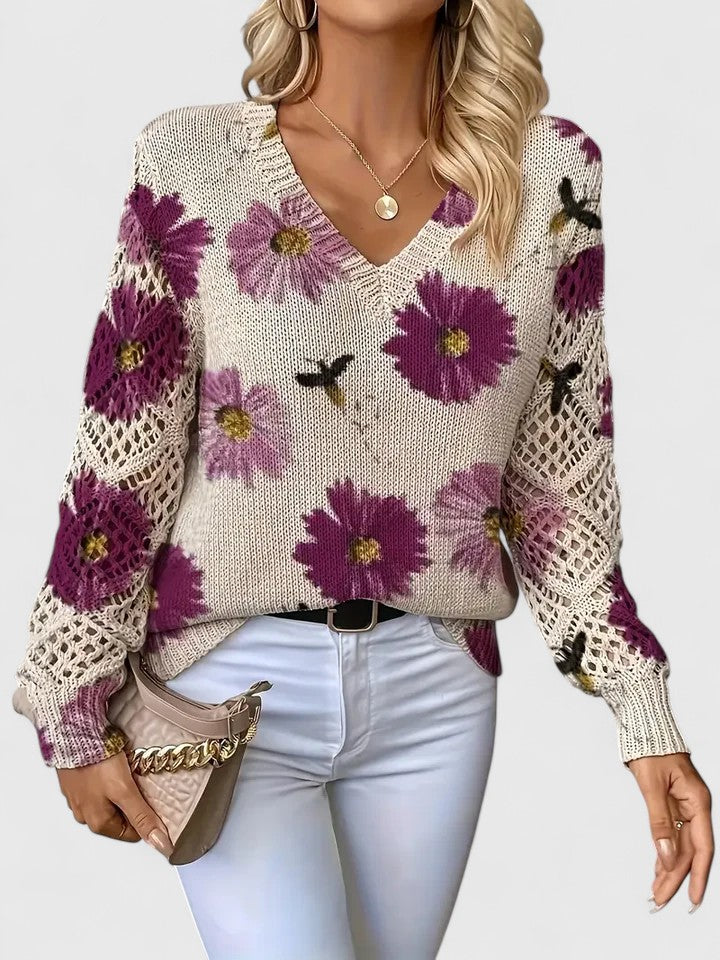 Sylvia - Floral Sweater