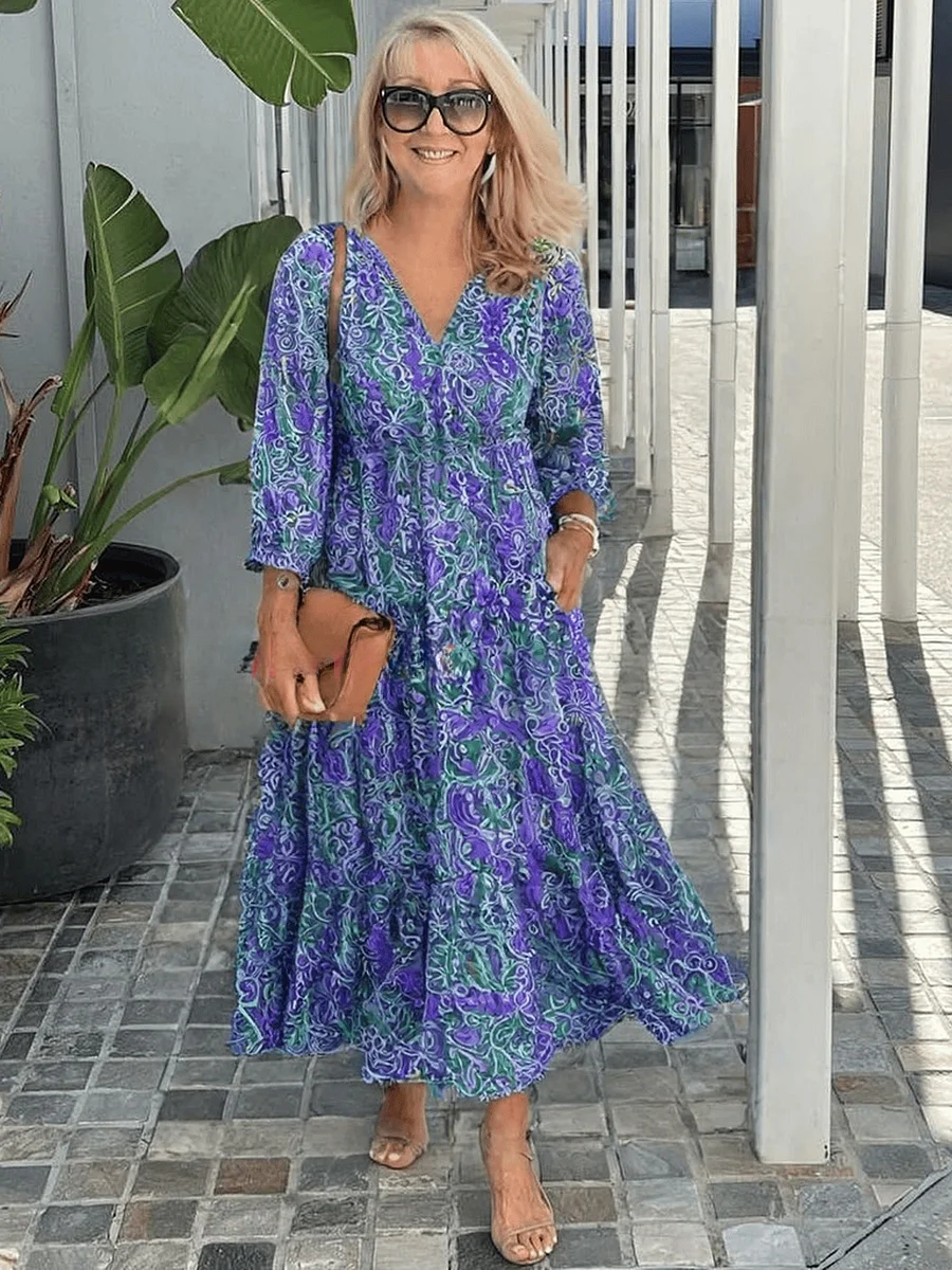 Ivy - Casual floral boho dress