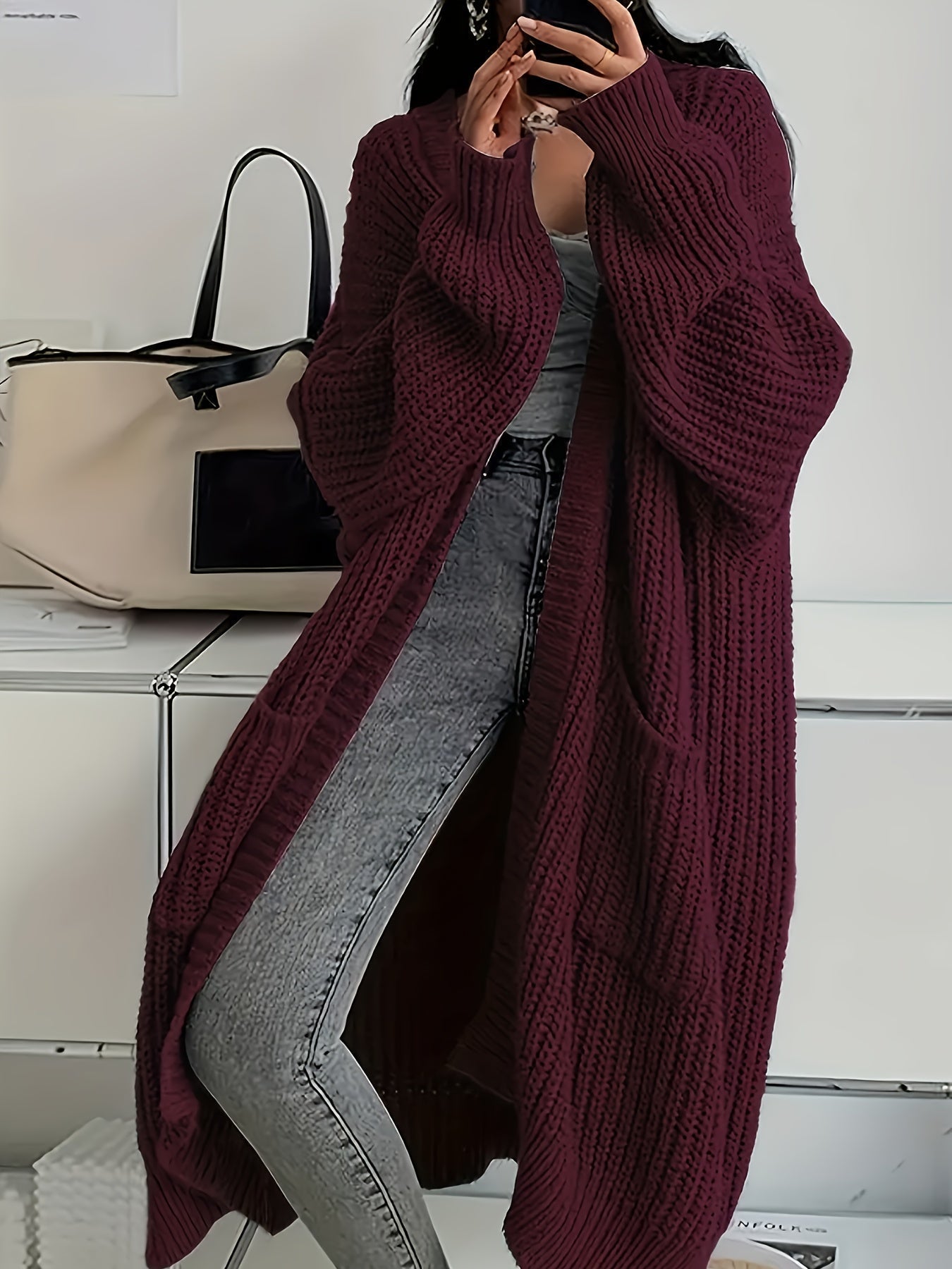 Leda - Cozy Longline Cardigan