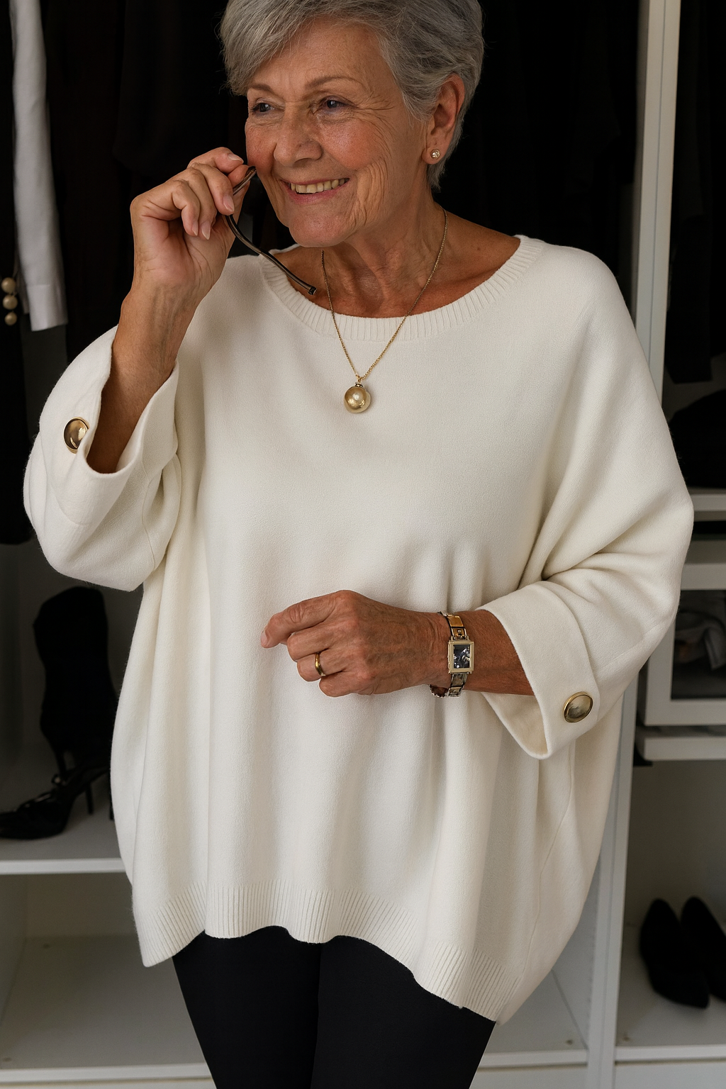 Ysabrielle - Casual Round Neck