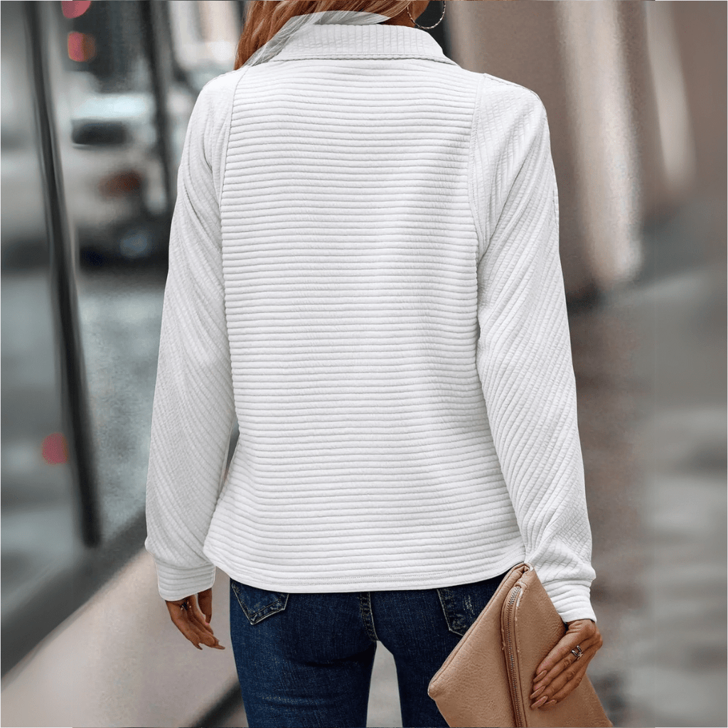Jenica - Chic Half-Zip Pullover