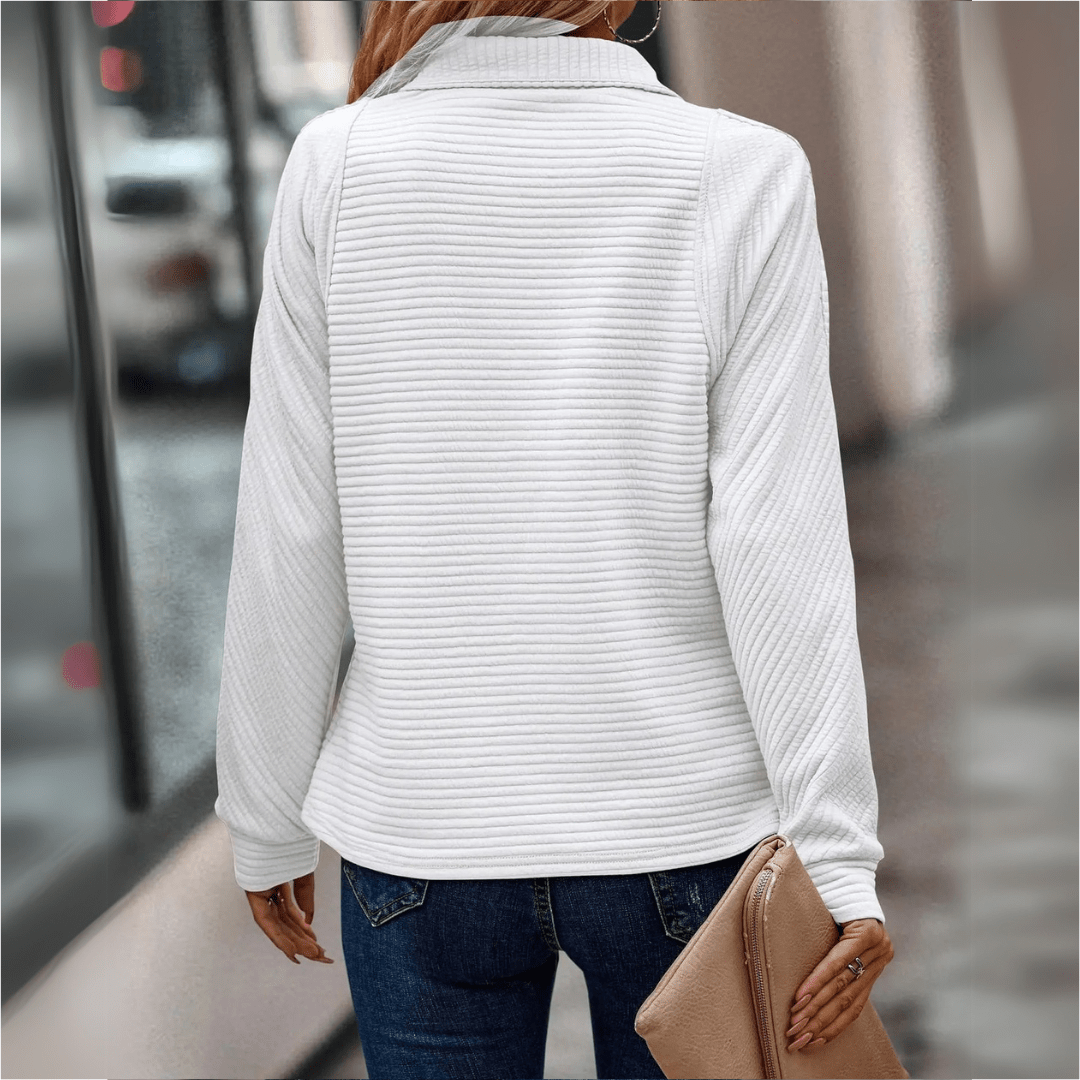 Jenica - Chic Half-Zip Pullover