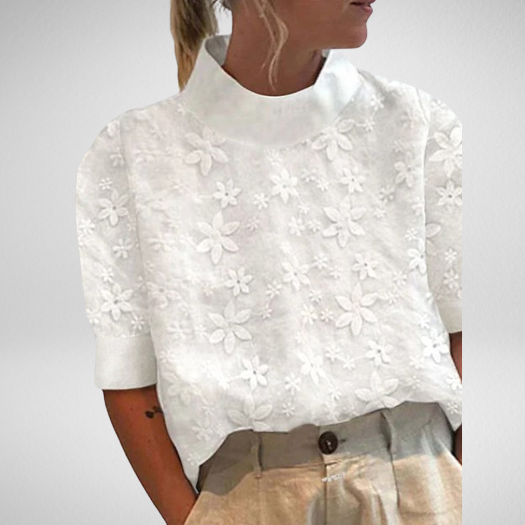 Beth  – Elegant Embroidered Blouse
