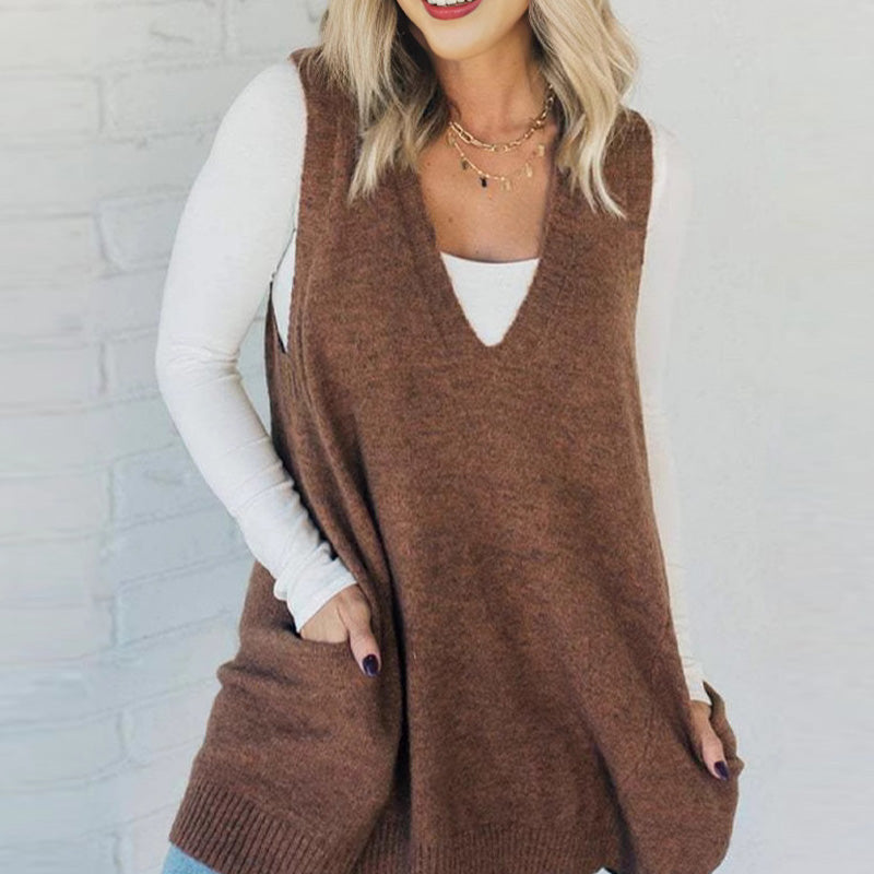 Ovidia - Knitted Loose Vest