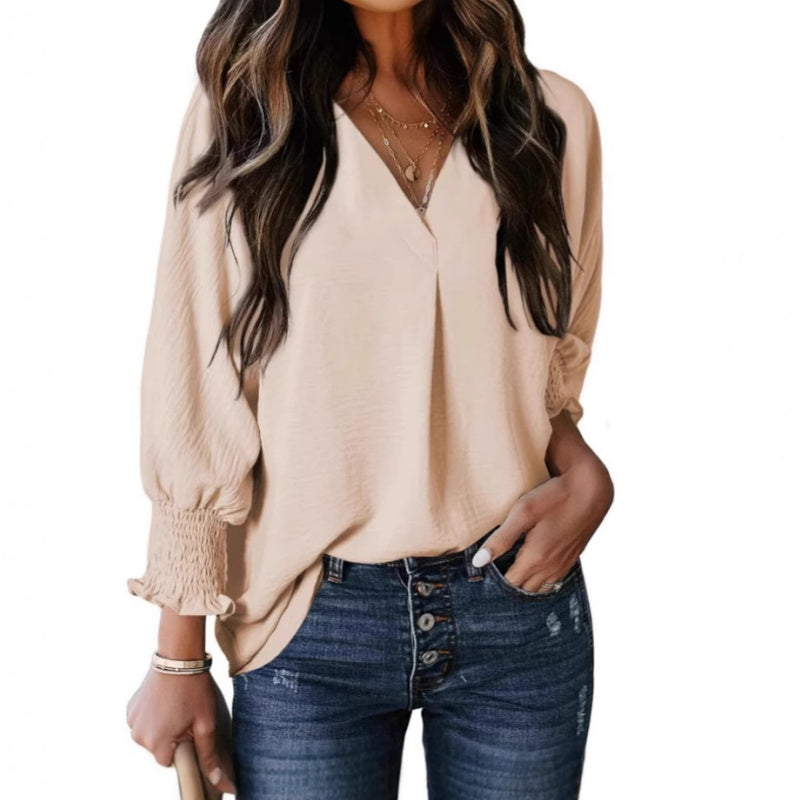Stephanie - Casual V-neck shirt