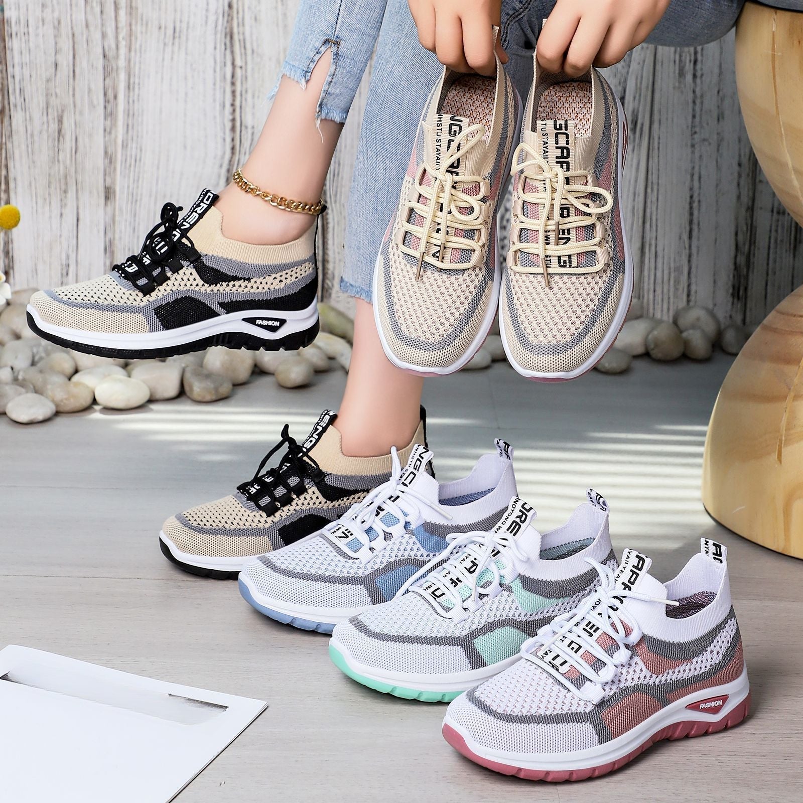 Thera - Casual Lace Up Non Slip Shoes
